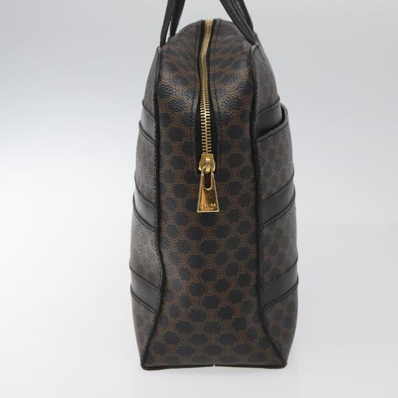 CELINE Macadam Canvas Hand Bag Pvc Leather Black - Picture 4 of 13